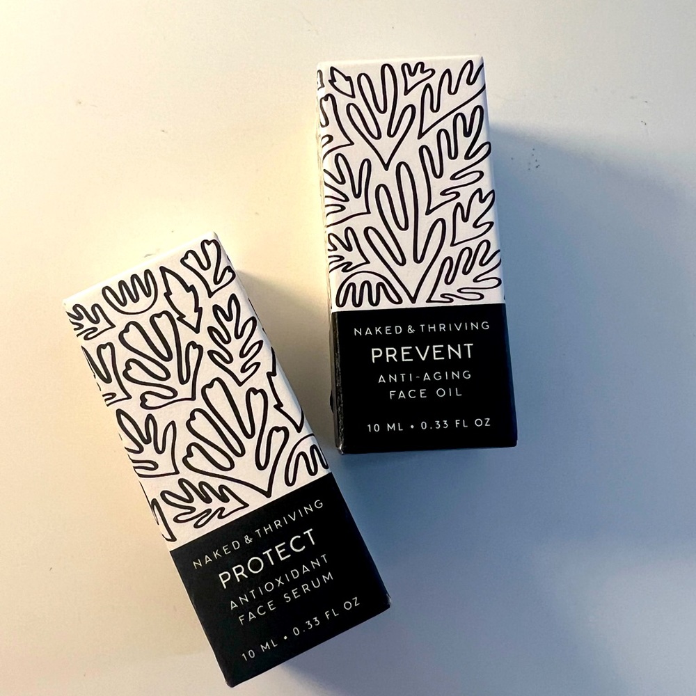 Naked & Thriving Protect and Prevent Facial Oil Duo, Travel Size